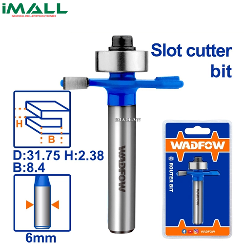 Mũi phay gỗ cắt rãnh 6x6x2mm Wadfow WRG4401