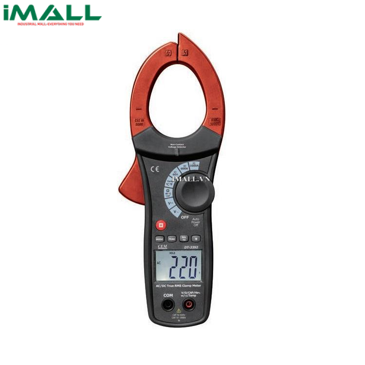 Ampe kìm AC CEM DT-3391W (True RMS, AC 1000A, 600V)