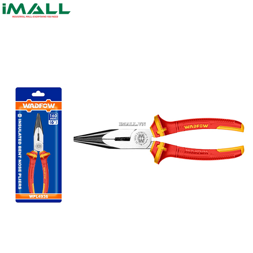 Kềm mũi cong cách điện 6" Wadfow WPL4936