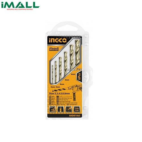 Bộ 6 mũi khoan kim loại HSS I (2-8mm)NGCO AKDB1065