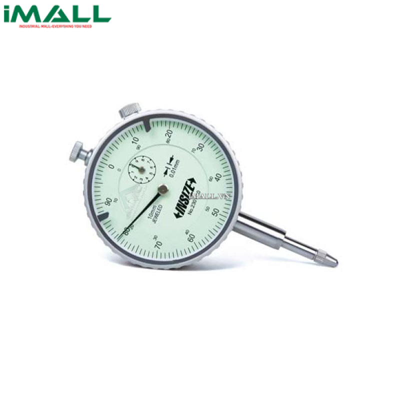 Đồng hồ so kiểu cơ INSIZE 2301-10 (10mm; 0.01mm, nắp lưng có tai cài)
