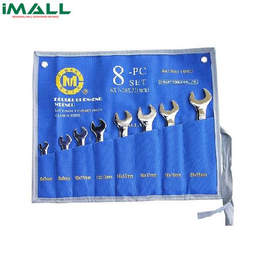 Bộ cờ lê 2 đầu miệng bộ 8 cái C-MART T0003
