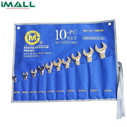 Bộ cờ lê 2 đầu vòng bộ 10 cái C-MART T0004B