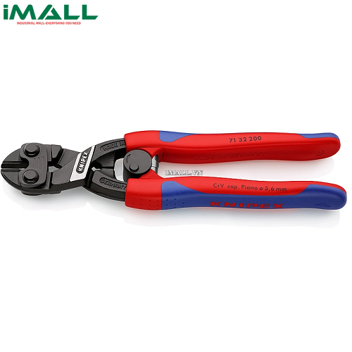 Kìm Cắt CoBolt® Lưỡi Cắt Khoen, Cắt Thép Lò Xo Ø3.6mm KNIPEX 71 32 200