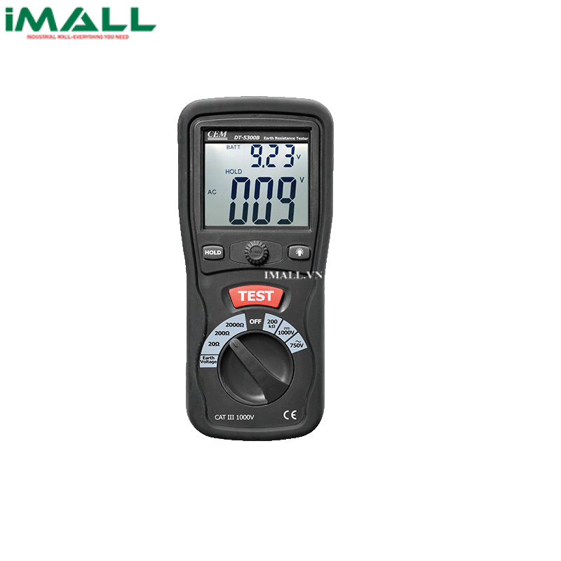 Máy kiểm tra điện trở đất CEM DT-5300B (1000Ω, AC-750V, DC-1000V)