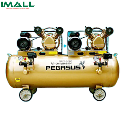 MÁY NÉN KHÍ DÂY ĐAI 2 ĐẦU NÉN-2 MOTOR KOCU TM-2x2-3HP-230L