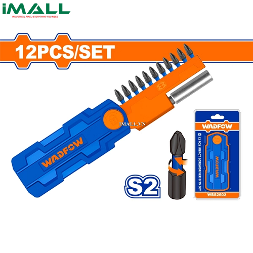 Bộ 12 mũi bắt vít từ đóng Wadfow WBS2602