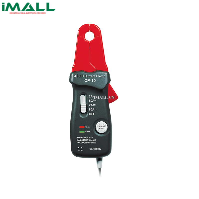 Ampe kìm cho Adaptor AC CEM CP-10 (AC/DC-80A, hàm 12.5mm)