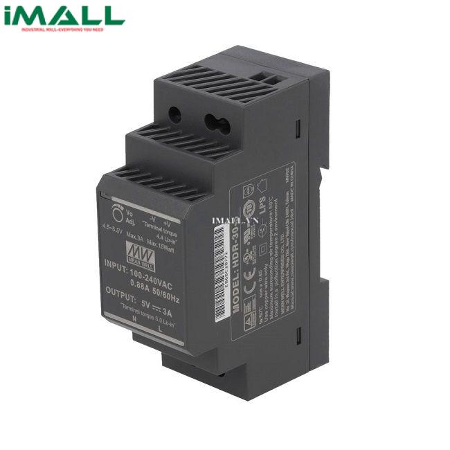 Bộ nguồn Meanwell HDR-30-5 (30W 5V 3A)