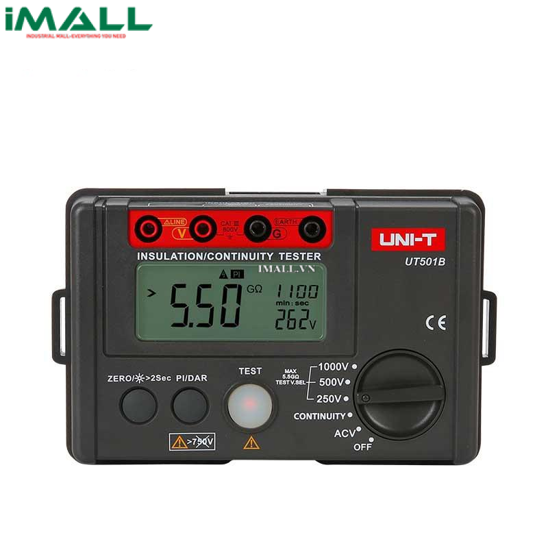 UNI-T UT501B Insulation Resistance Tester (250V~1000V, 5GΩ)