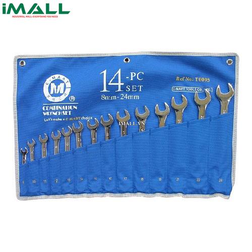 Bộ cờ lê vòng miệng 14 cái  C-MART T0005
