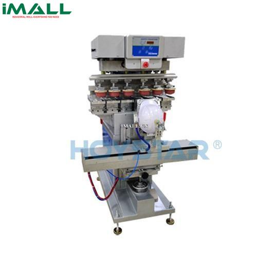 Máy in tampon sáu màu cho mũ bảo hộ Hoystar GW-M6/S-M (1500pcs/h)