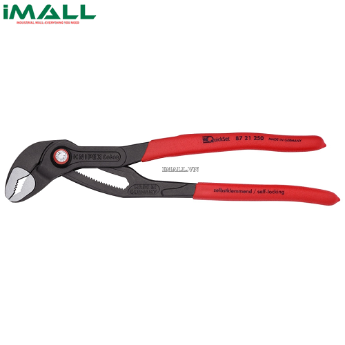 Kìm Nước Mỏ Quạ Cobra® Mở đến Ø50mm dài 250mm Quickset Knipex 87 21 250
