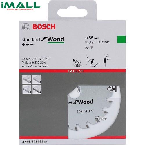 Lưỡi cưa gỗ BOSCH 2608643071 (85x15mm T20)
