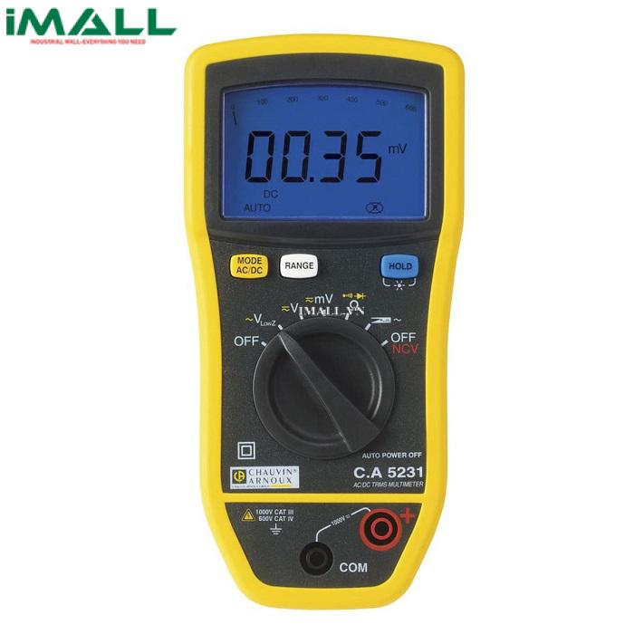 Đồng hồ vạn năng kỹ thuật số Chauvin Arnoux C.A 5231 (P01196731, True RMS, 1000V)