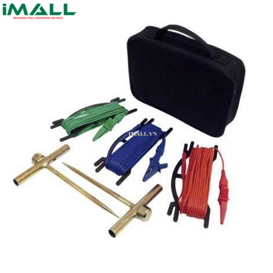 Phụ kiện dùng cho máy đo điện trở đất - Xanh lam/Xanh lá/Đỏ Chauvin Arnoux P01102017 (15M)