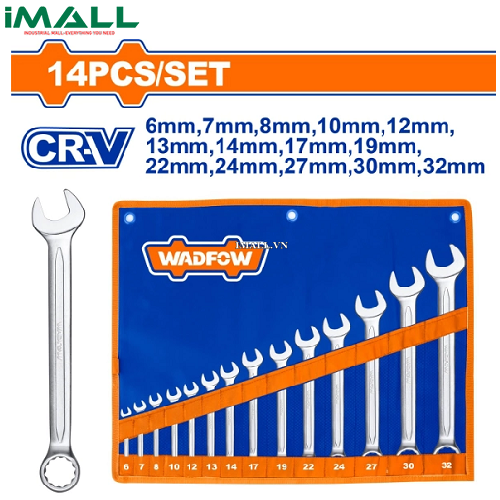Bộ 14 cờ lê vòng miệng Wadfow WSP1M14