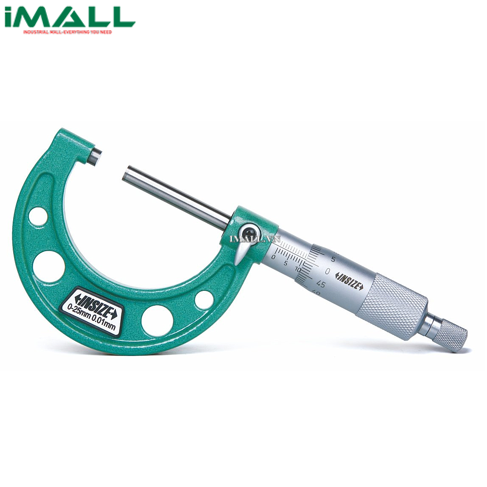 Panme đo ngoài cơ khí INSIZE 3209-100 (75-100mm; đầu đo di động dài)