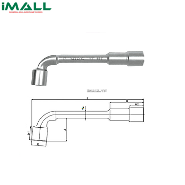 Cờ lê điếu chữ L 2 đầu lục giác Yato YT-1627 (7mm)