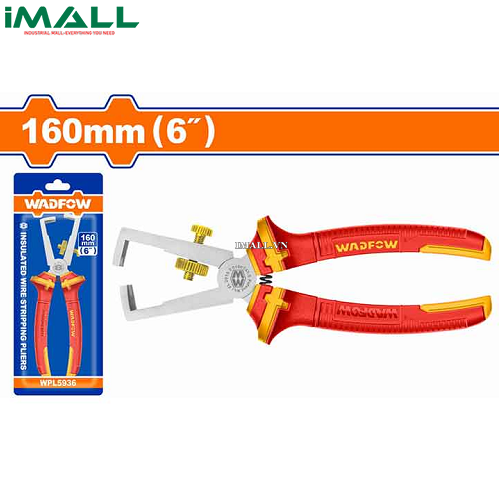 Kềm tuốt dây điện cách điện 6" Wadfow WPL5936