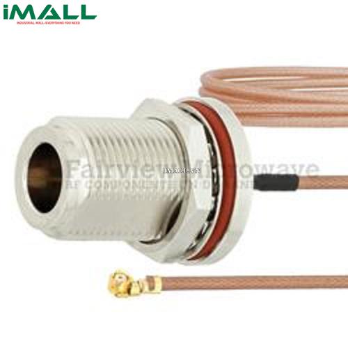 Cáp N Female Bulkhead - UMCX 2.5 Plug Fairview FMCA1011 (RG178 Coax; 3 GHz )