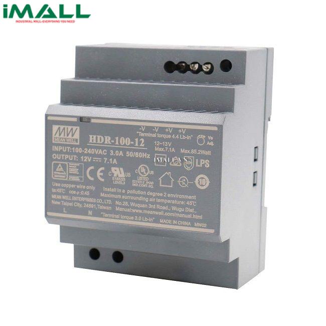 Bộ nguồn Meanwell HDR-100-12 (100W 12V 7.1A)