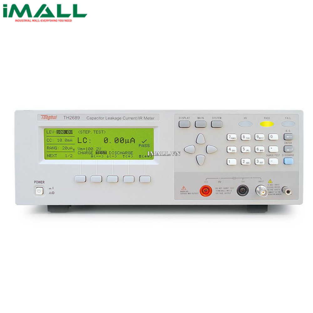 Máy đo dòng rò tụ điện/IR Tonghui TH2689A (LC: 0.001uA-20.00mA/IR: 0.01kΩ-99.99GΩ)