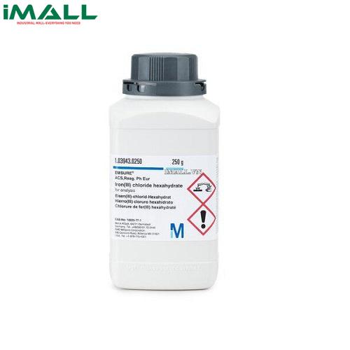 Hóa chất Iron(III) chloride hexahydrate để phân tích (Cl₃Fe * 6 H₂O, Thùng nhựa 25kg) Merck 1039439025