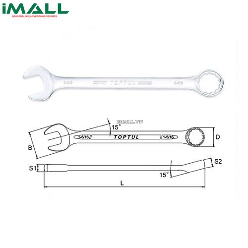 Cờ lê vòng miệng hệ inch 1-13/16" Toptul ACEB5858