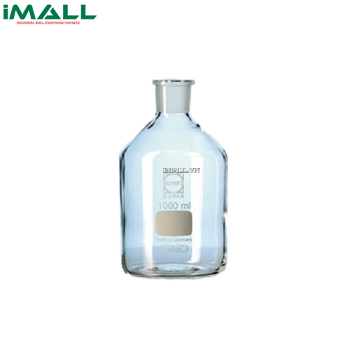 Chai thủy tinh trắng cổ mài MH, có nắp 250ml Schott Duran 211653609