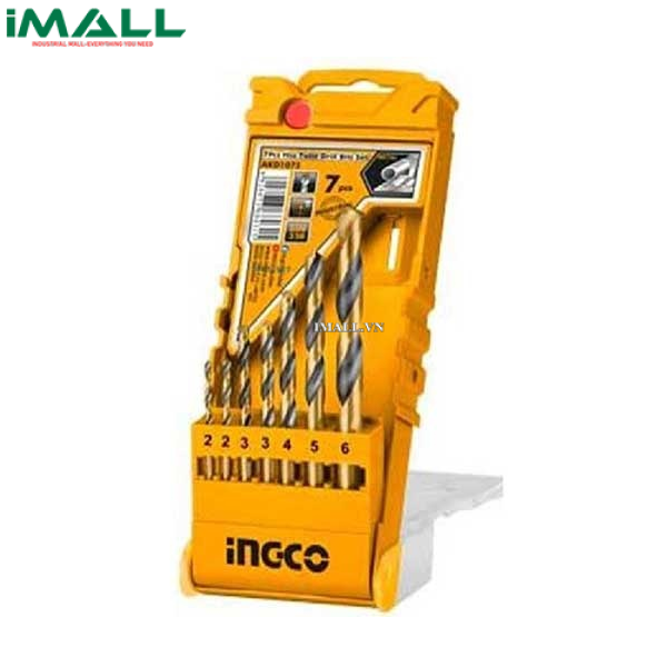 Bộ mũi khoan kim loại 7 chi tiết Ingco AKD1075 (2-8mm)