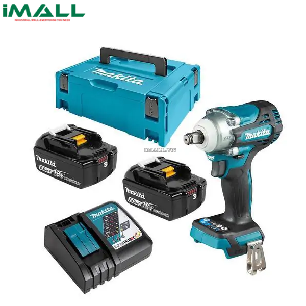 Máy siết bu lông dùng pin Makita DTW300RTJ (18V, 5Ah)