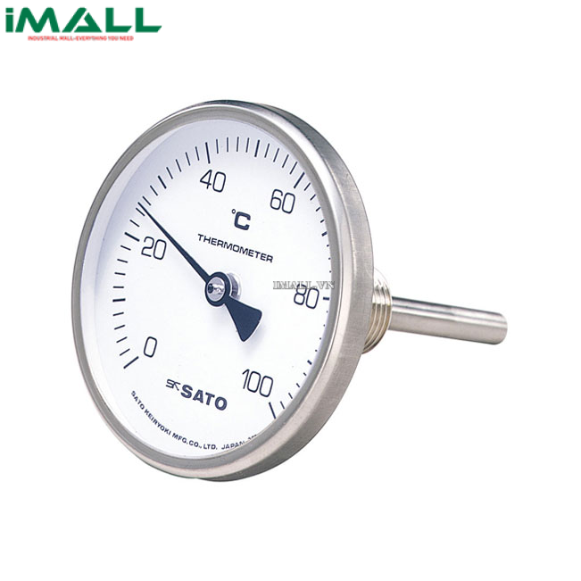 Đồng hồ đo nhiệt độ lưỡng kim skSATO BM-T-90S (2010-34, 0~100°C; 150mm)