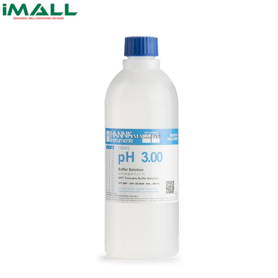 Dung Dịch Hiệu Chuẩn pH 3.00 HANNA HI5003 (500mL)