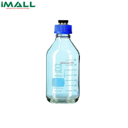 Chai trung tính HPLC GL45 PP với 4 cổng, 1000 ml Duran 1129820