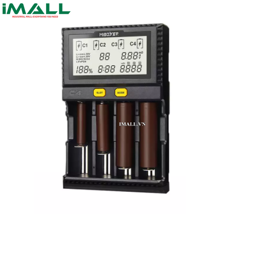 SẠC PIN MIBOXER C4-V4 - SẠC CAO CẤP 4 SLOT THÔNG MINH