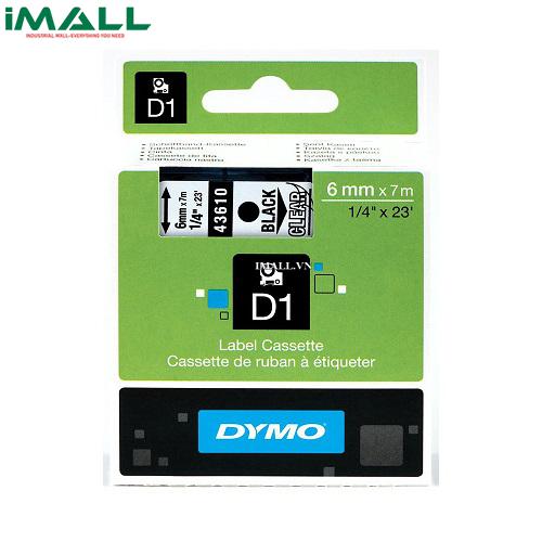 Tem nhãn D1 chữ đen trên nền trong DYMO 63020729 (6mm x 7m)