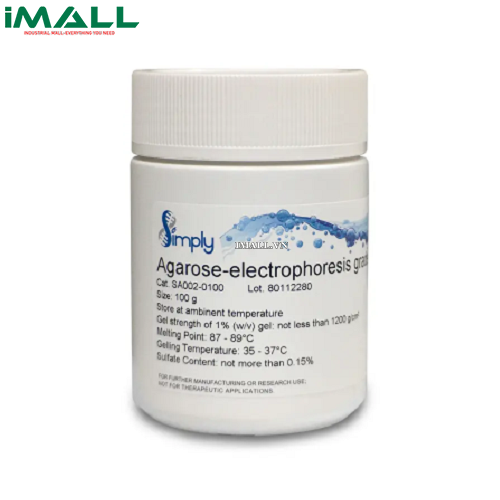Hóa chất Agarose (medium electroendoosmosis) cho điện di truyền (Chai thủy tinh 250 g) Merck 1168010250