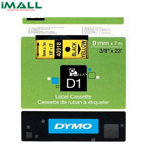 Tem nhãn D1 chữ đen trên nền vàng DYMO 63020734 (9mm x 7m)