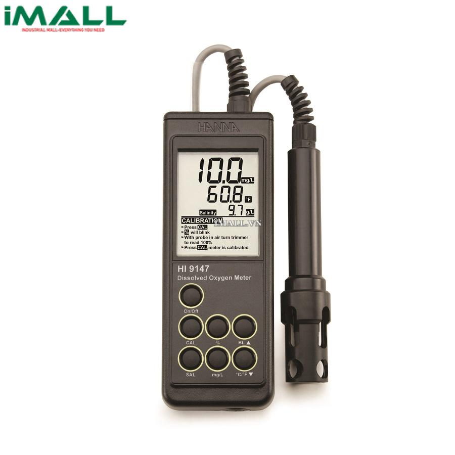 Máy Đo Oxy Hòa Tan/Nhiệt Độ Trực Tiếp Trong Thủy Sản HANNA HI9147-04 (Cáp 4m)