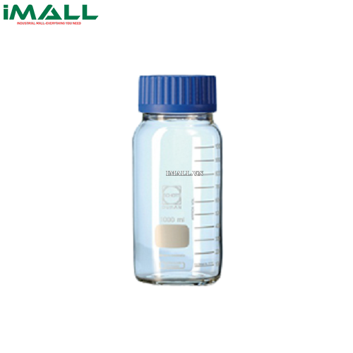 Chai trung tính cổ rộng phủ PU, GLS 80 500ml Duran 1160152