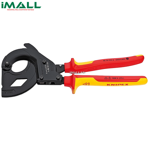 Kìm Cắt Ratchet Bánh Cóc Cáp SWA Thép Gia Cường 380 mm² Knipex 95 36 315 A