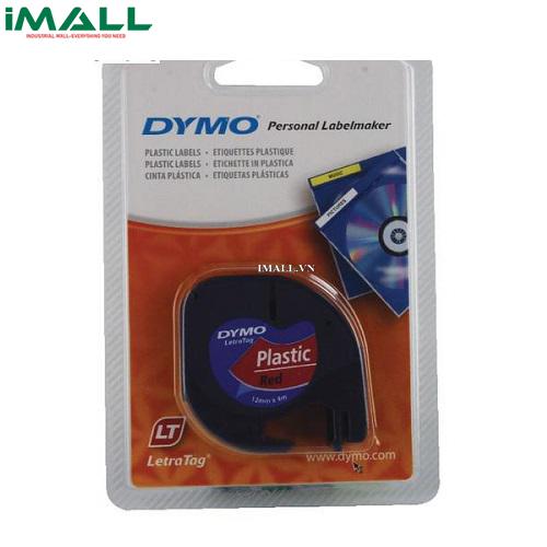 Tem in nhãn LetraTag nhựa đỏ DYMO 63020743 (12mm x 4m)