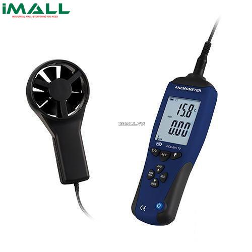 Máy đo nhiệt độ, tốc độ, lưu lượng gió PCE VA 10 (0,3 ... 45 m/s)