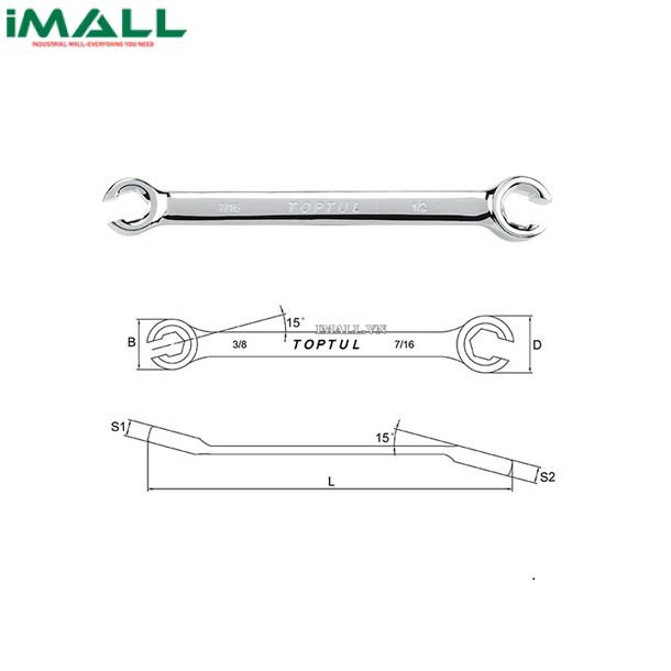Cờ lê đầu mở TOPTUL AFAA1820 ( 9/16 x 5/8 inch)