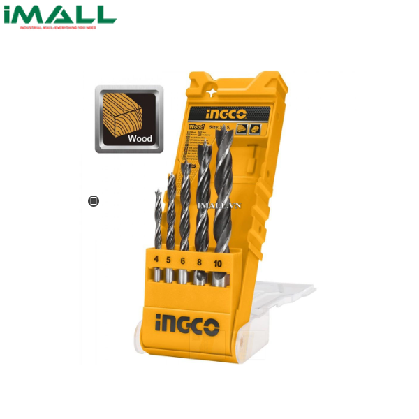 Bộ 5 mũi khoan gỗ INGCO AKD5058