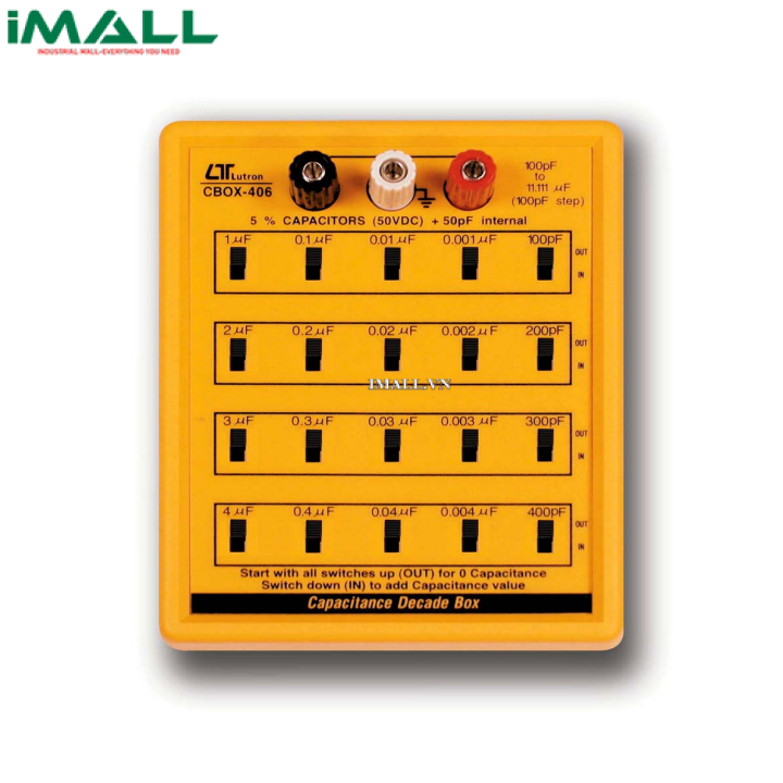 Hộp điện dung chuẩn LUTRON CBOX-406 (100 pF ~ 11,111 uF, ± 5%)