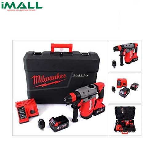 Máy khoan bê tông dùng pin Milwaukee M18 CHPX-502C (Set 5Ah)