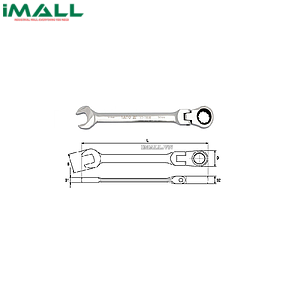 Cờ lê vòng miệng tự động lắc léo Yato YT-1696 (32mm)