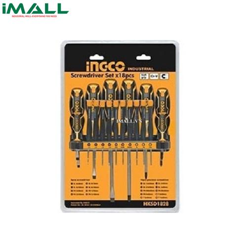 Bộ tuốc nơ vít (tô vít) 18 chi tiết INGCO HKSD1828
